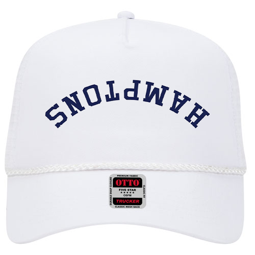 Shop Hamptons Trucker Hat (White) - Flipped Brand East